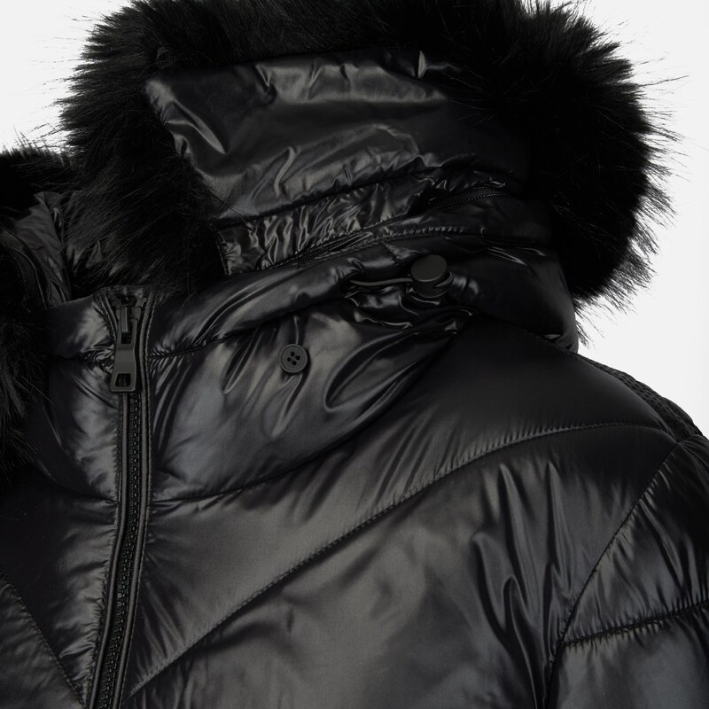 Ženska črna puhovka Geox Backsie