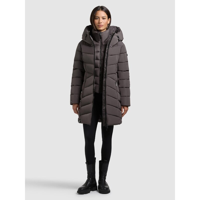khujo Zimski plašč 'Dier' temno siva