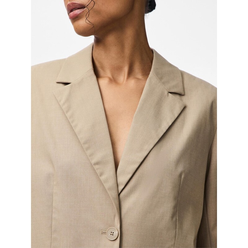 PIECES Blazer 'PCROSA' greige