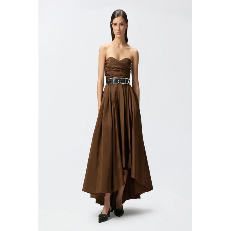 Maxi obleka Pinko z odkritimi rameni