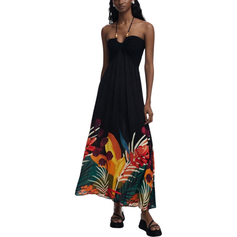 Desigual cvetlična maksi obleka