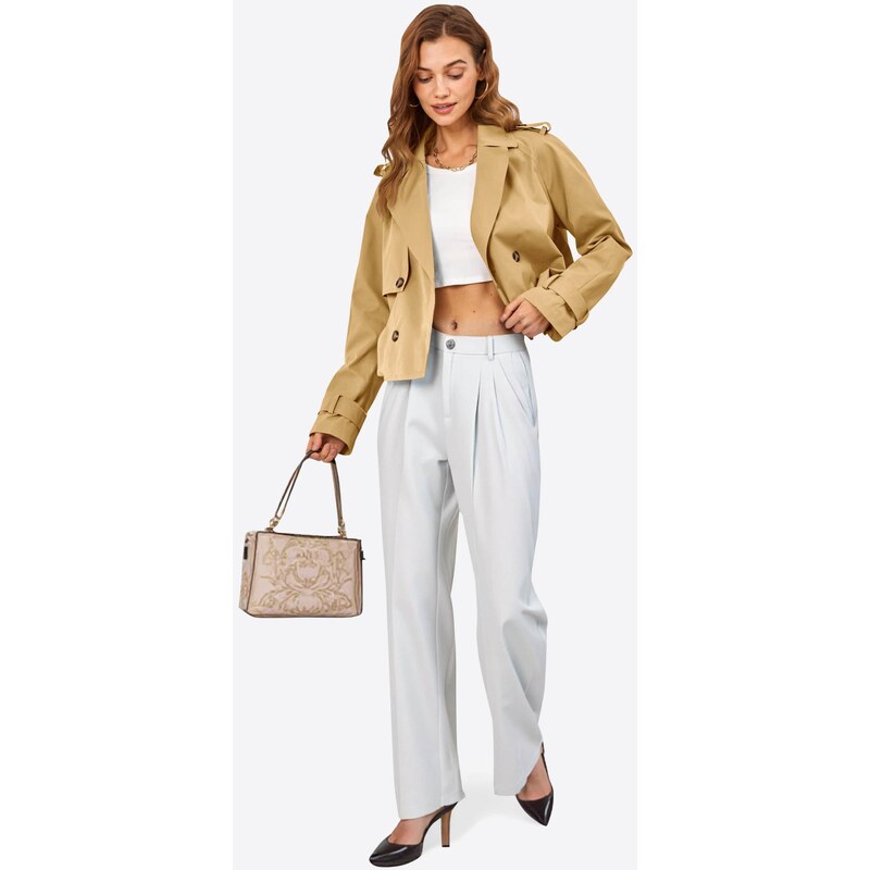 Imily Bela Prehoden plašč oliva