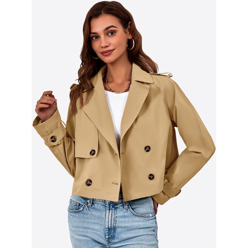 Imily Bela Prehoden plašč oliva