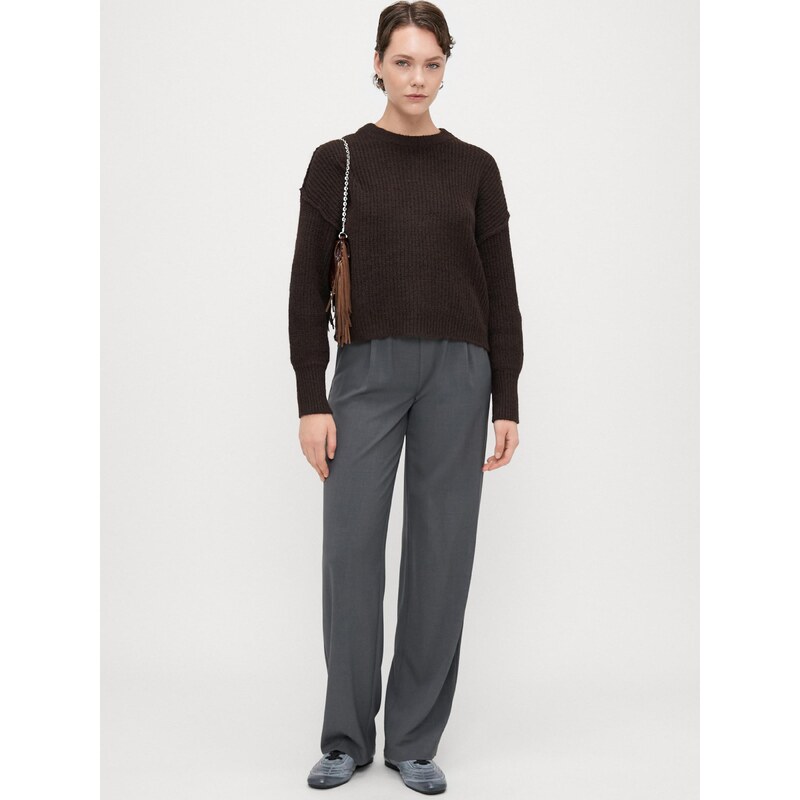 Only Tall Hlače z naborki 'ONLSvea' temno siva