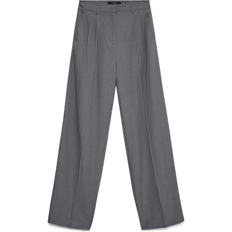 Vero Moda Tall Hlače z naborki 'VMGRACE' pegasto siva