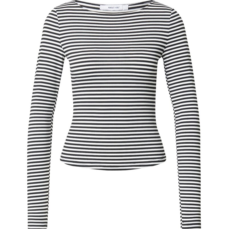 ABOUT YOU Majica 'Branka' črna / bela