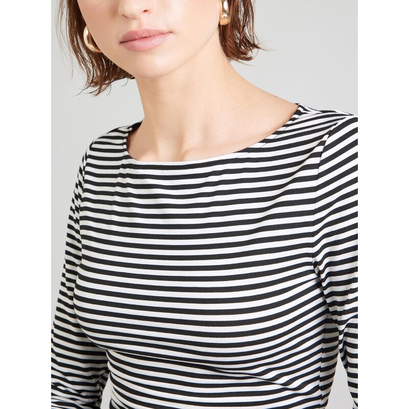 ABOUT YOU Majica 'Branka' črna / bela