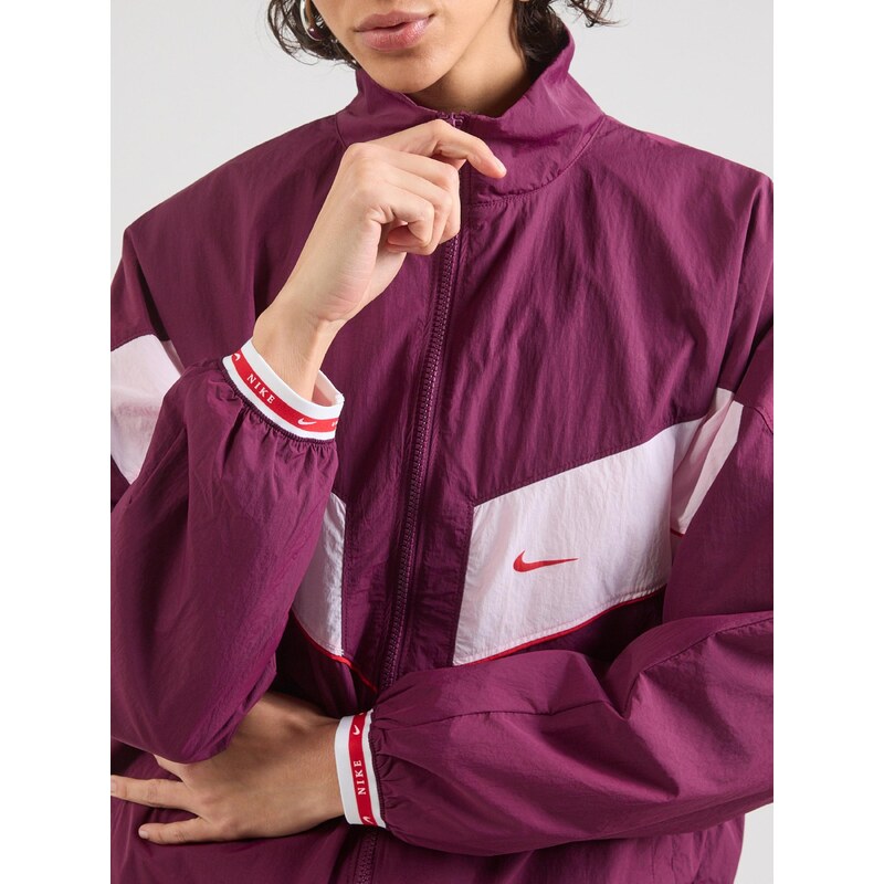 Nike Sportswear Prehodna jakna roza / rdeče vijolična