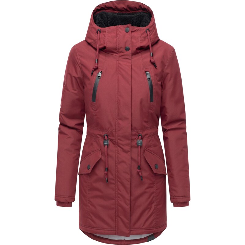Ragwear Zimska jakna 'Elsien' bordo