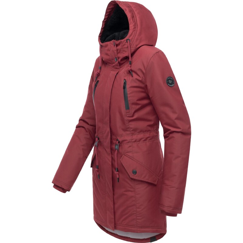 Ragwear Zimska jakna 'Elsien' bordo