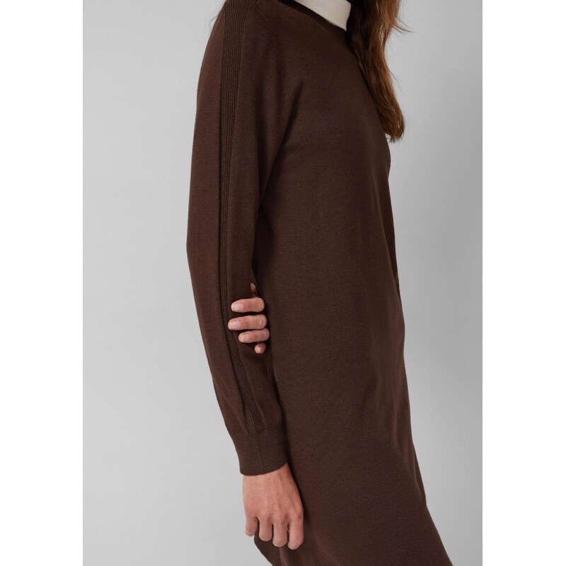 s.Oliver Pletena obleka temno rjava
