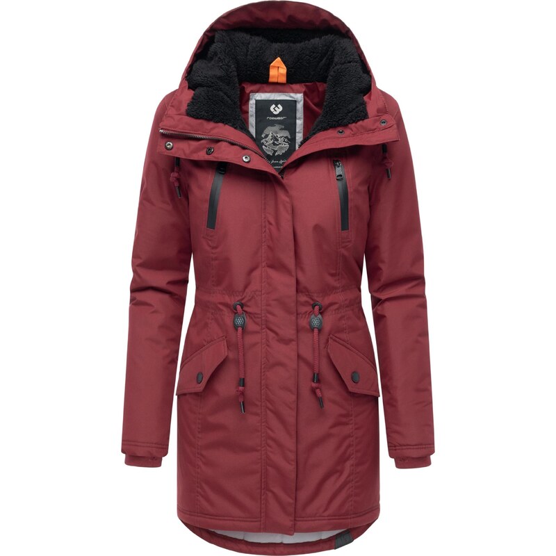 Ragwear Zimska jakna 'Elsien' bordo