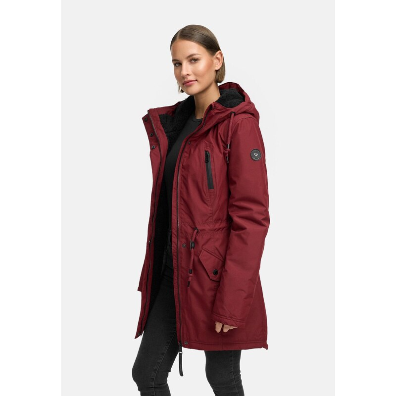 Ragwear Zimska jakna 'Elsien' bordo
