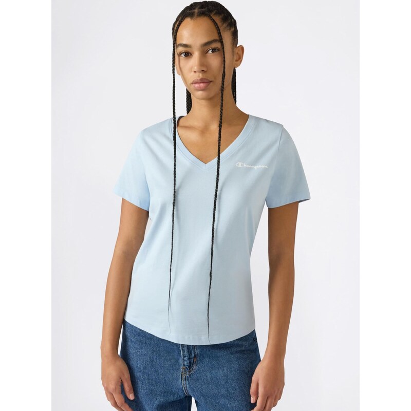 Champion Authentic Athletic Apparel Majica svetlo modra / bela