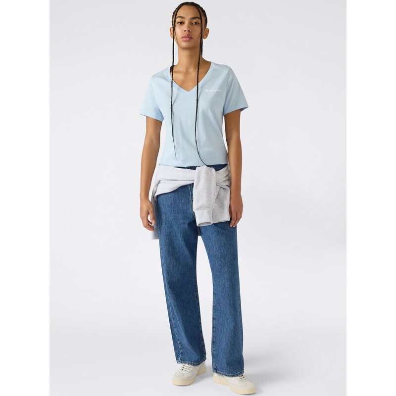 Champion Authentic Athletic Apparel Majica svetlo modra / bela