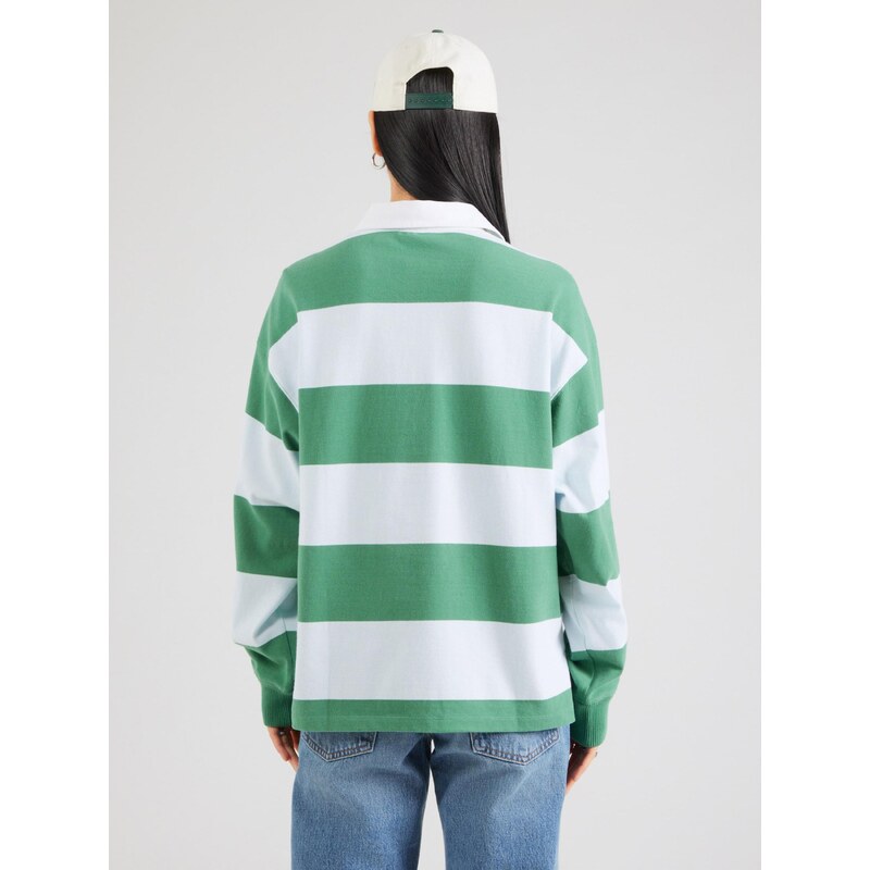 LEVI'S  Majica 'Reenie Rugby Long Sleeve Tee' zelena / pastelno zelena