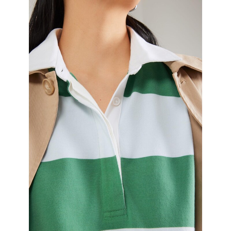 LEVI'S  Majica 'Reenie Rugby Long Sleeve Tee' zelena / pastelno zelena