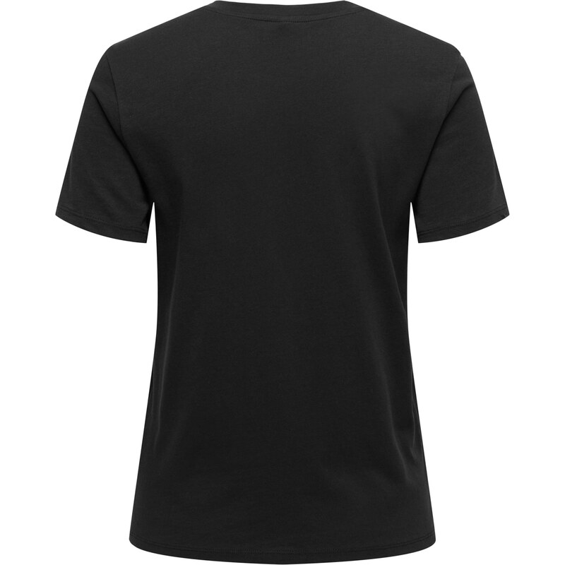 ONLY Majica 'ONLARIANA' črna / srebrna