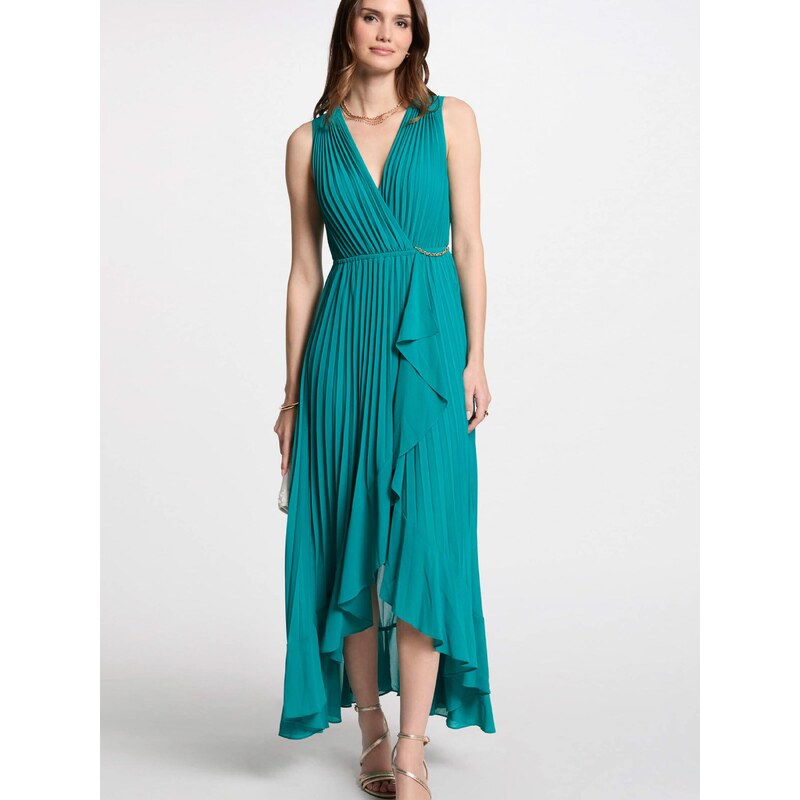 Morgan Večerna obleka cijansko modra