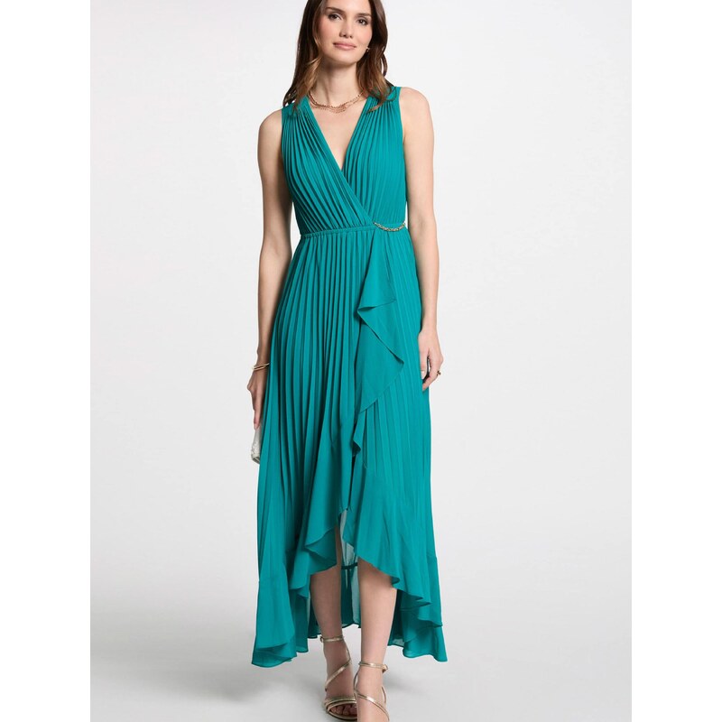 Morgan Večerna obleka cijansko modra