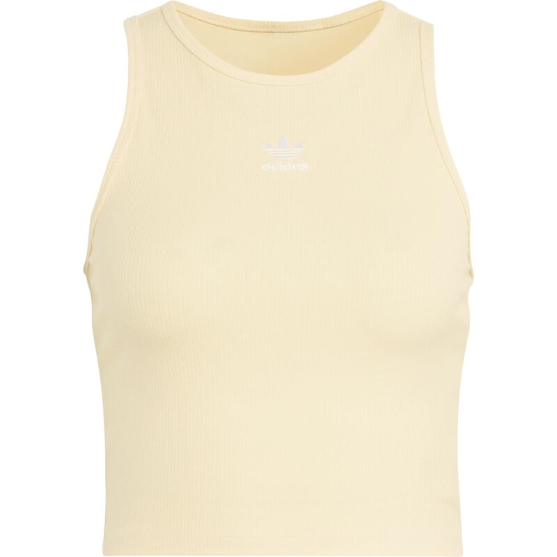 ADIDAS ORIGINALS Top 'Essentials' svetlo rumena / bela