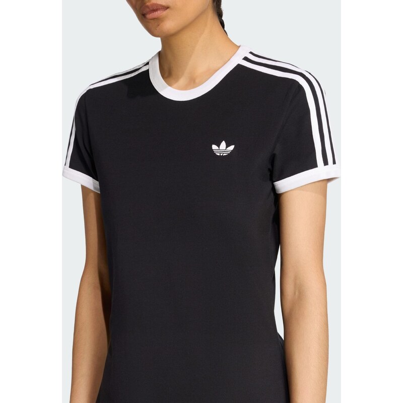ADIDAS ORIGINALS Obleka '3 STRIPES DRESS' črna / bela