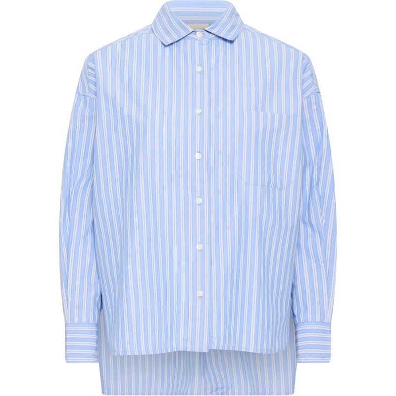 Fransa Bluza 'FRRICKY' svetlo modra / črna / bela