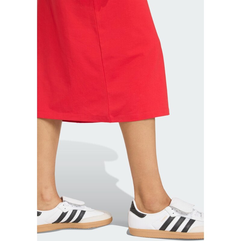 ADIDAS ORIGINALS Obleka '3 STRIPES DRESS' rdeča / bela