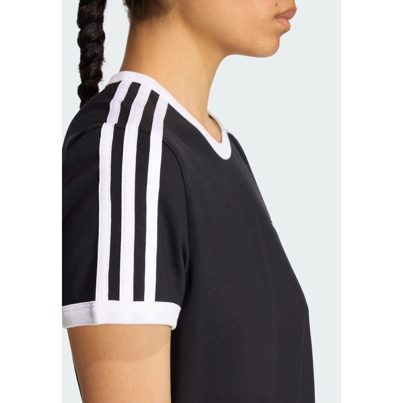 ADIDAS ORIGINALS Obleka '3 STRIPES DRESS' črna / bela
