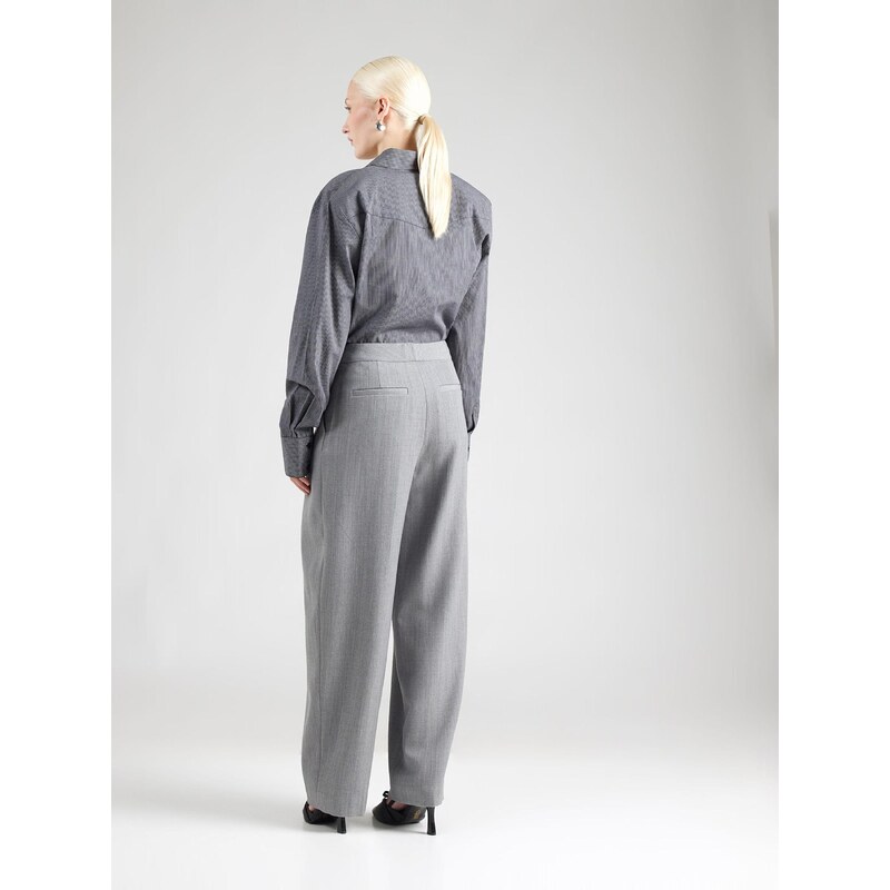 & Other Stories Hlače z naborki pegasto siva