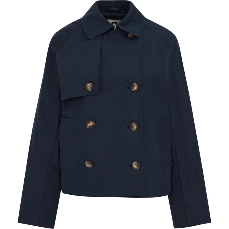 WE Fashion Prehoden plašč mornarska