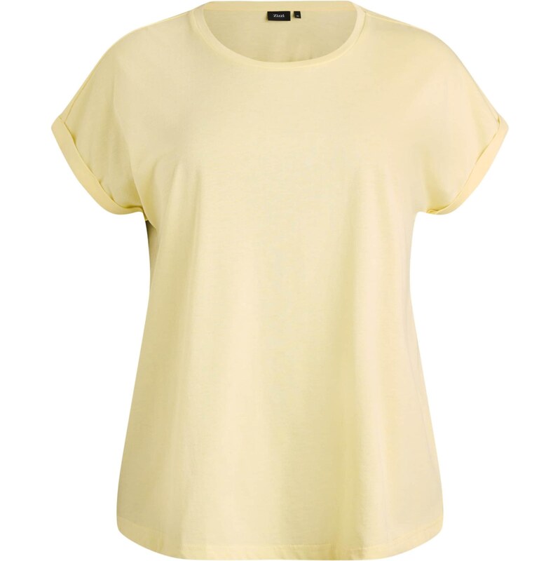 Zizzi Majica 'MKATJA' pastelno rumena
