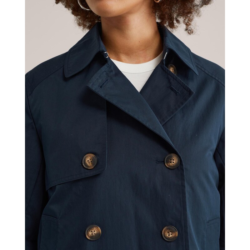 WE Fashion Prehoden plašč mornarska