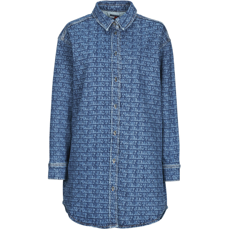 Tommy Jeans Kratke obleke RLX DNM SHIRT DRESS EI6137 EXT Tommy Jeans