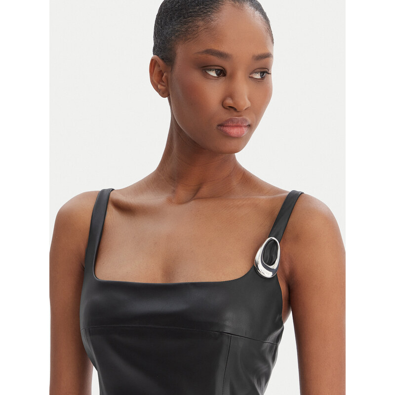 Obleka iz umetnega usnja HUGO