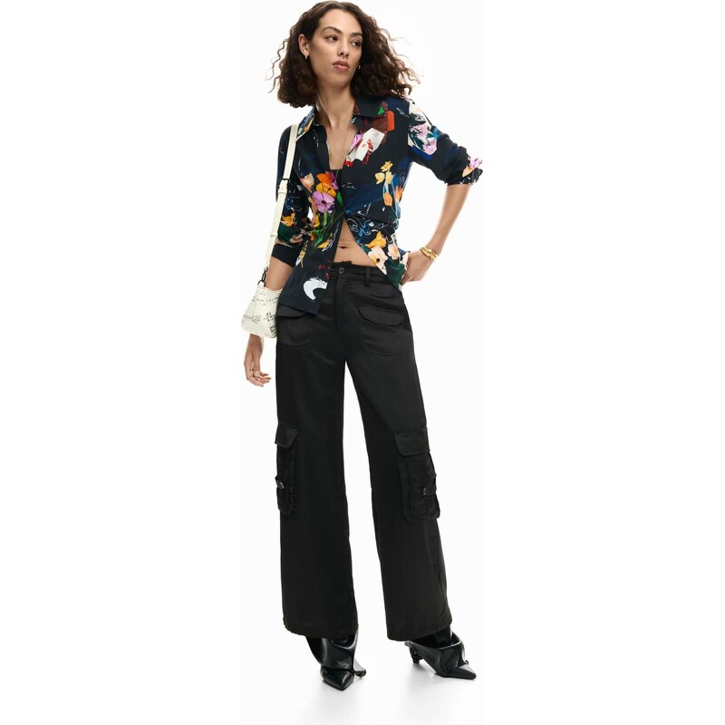 Desigual Majica mešane barve / črna