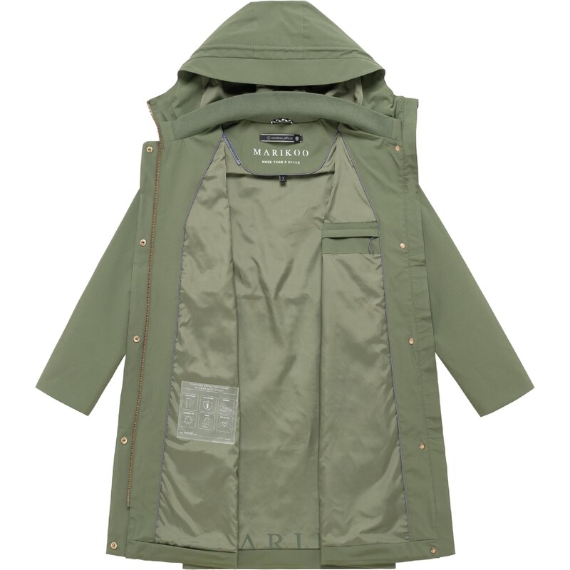 MARIKOO Prehodna jakna 'Zilandaa 16' zelena