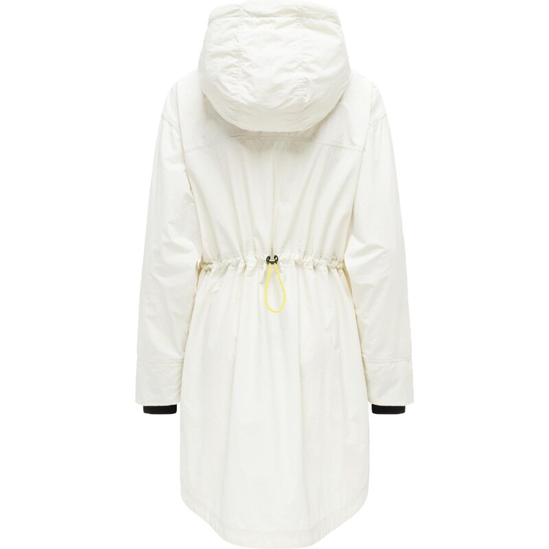 MARIKOO Prehodna jakna 'Trüffelbonbon 16' neonsko rumena / off-bela