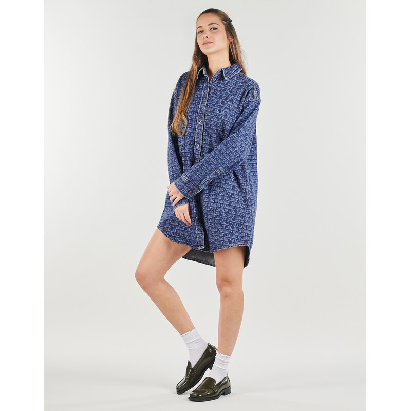 Tommy Jeans Kratke obleke RLX DNM SHIRT DRESS EI6137 EXT Tommy Jeans