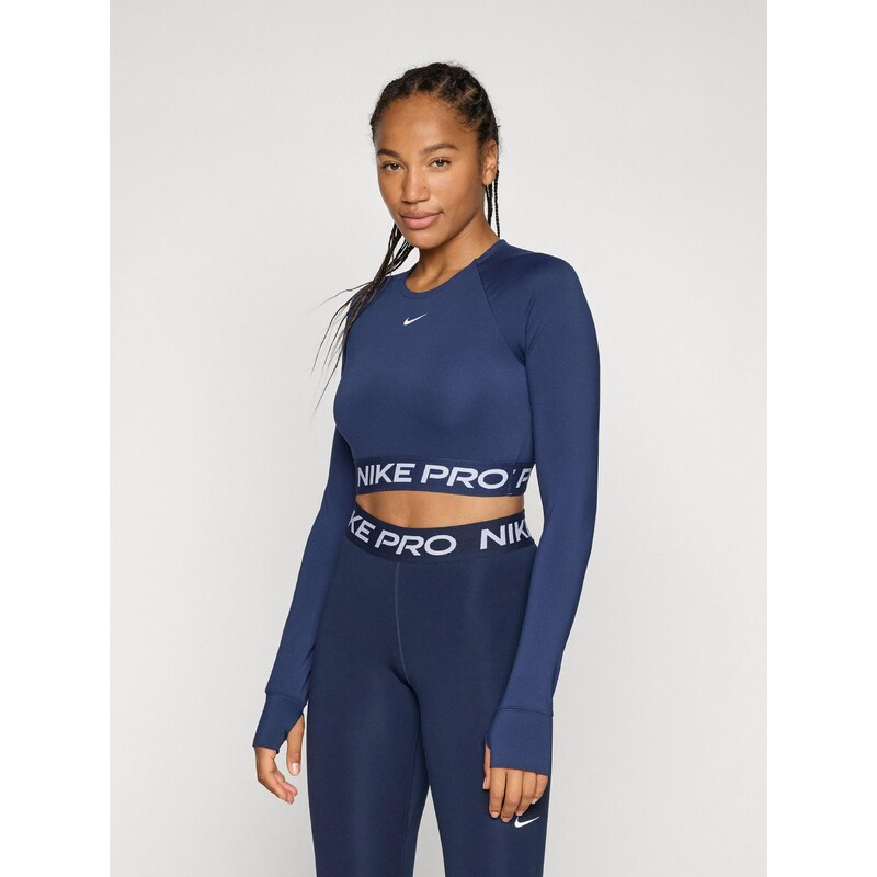 NIKE Funkcionalna majica 'Pro' mornarska / bela