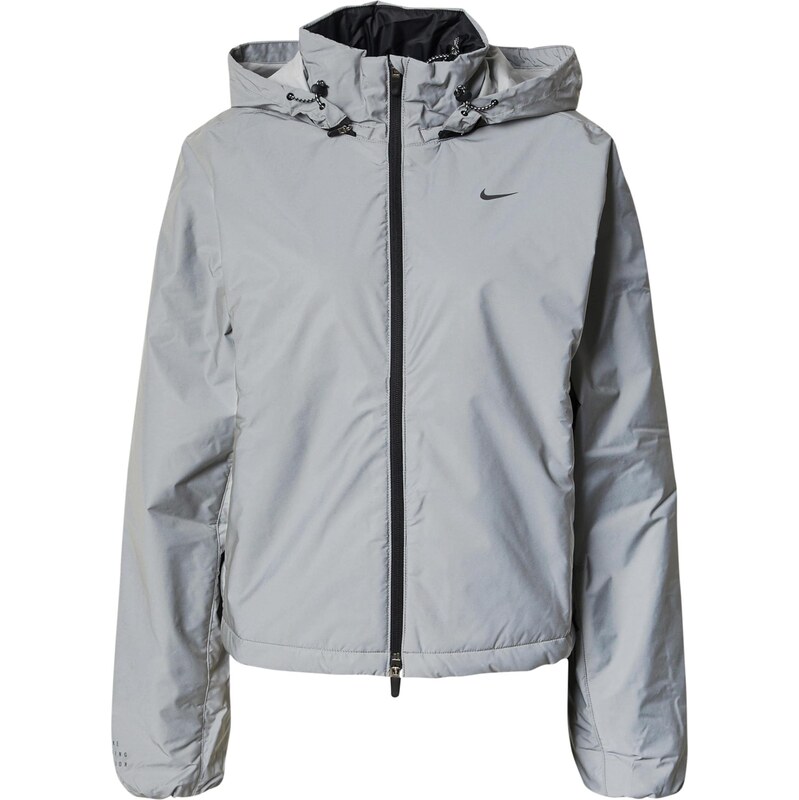 Nike Sportswear Prehodna jakna 'DVN' srebrno-siva / črna