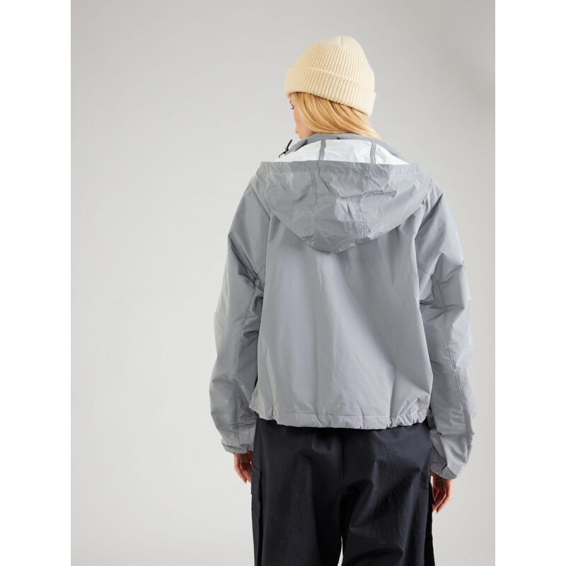 Nike Sportswear Prehodna jakna 'DVN' srebrno-siva / črna