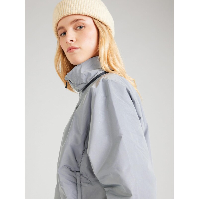 Nike Sportswear Prehodna jakna 'DVN' srebrno-siva / črna