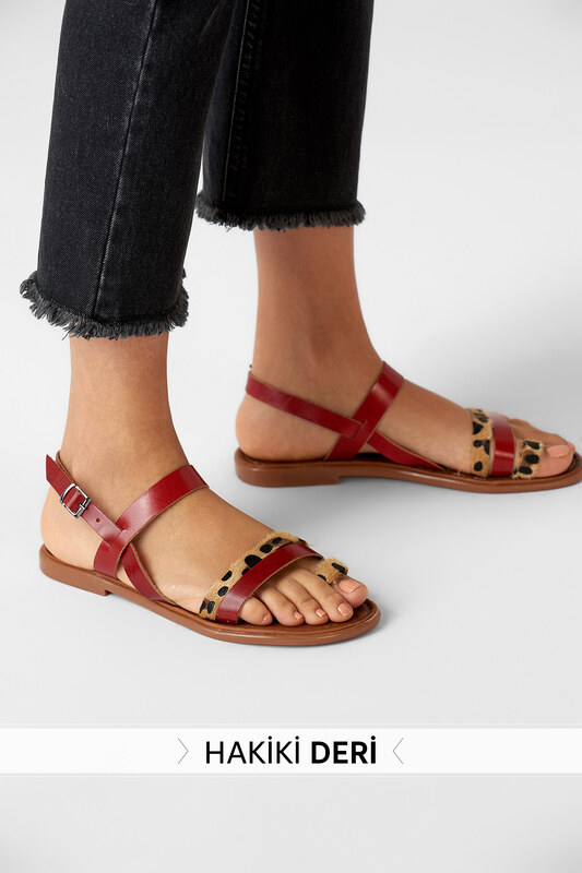 Ženski sandali Trendyol Leopard