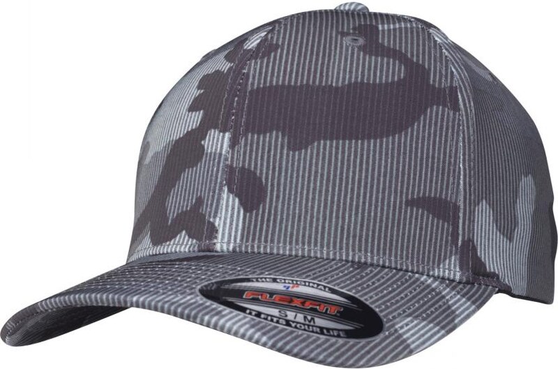 Dark camouflage cap Flexfit Camo Stripe Cap