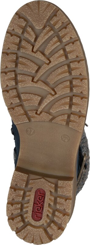 Rieker Gležnarji z vezalkami mornarska / siva / temno siva