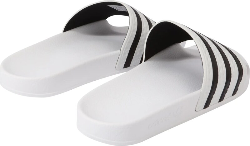 ADIDAS ORIGINALS Nizki natikači 'Adilette' črna / bela