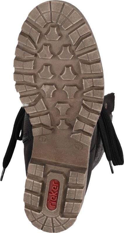 Rieker Gležnarji z vezalkami črna