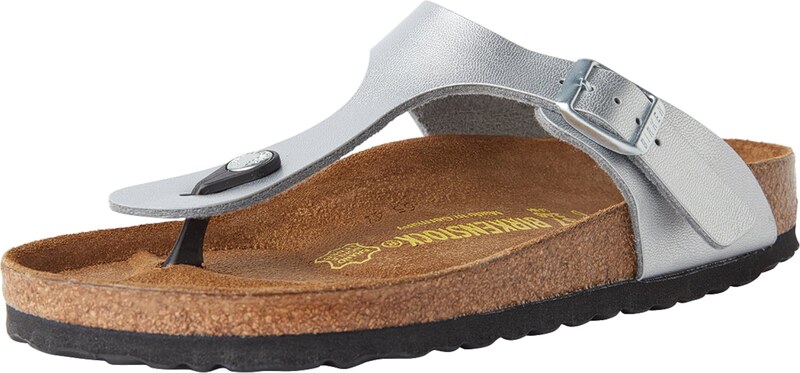 BIRKENSTOCK Japonke 'Gizeh' srebrna