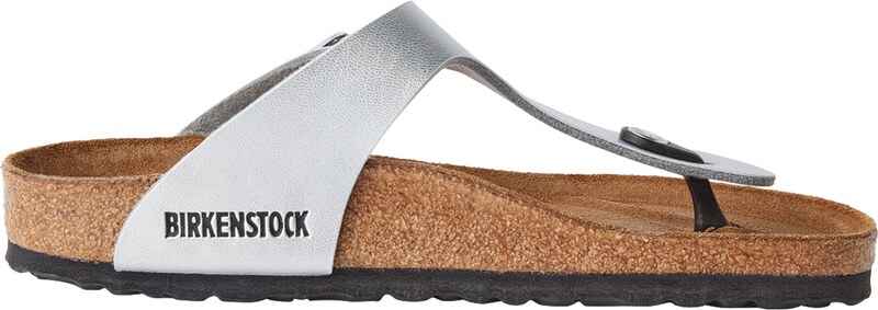 BIRKENSTOCK Japonke 'Gizeh' srebrna